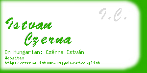 istvan czerna business card