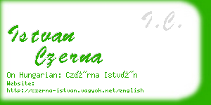 istvan czerna business card